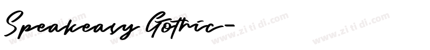 Speakeasy Gothic字体转换
